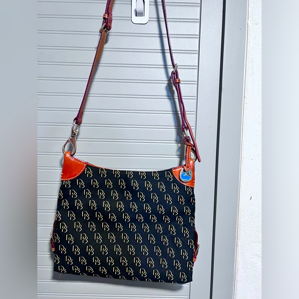 DOONEY & BOURKE EUC DENIM BLUE / BROWN FREDRICA BAG